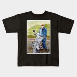 This is a watercolour from a photo of a good friend at the top of Mt. Stuart Townsville Kids T-Shirt